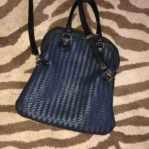 Blue Woven Deux Lux Bag